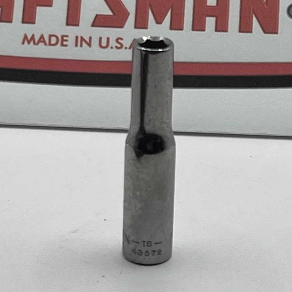 Craftsman 7/32 G1 Series Replacement DeepSocket 1/4 Drive 6 Pt 43572 Made in USA